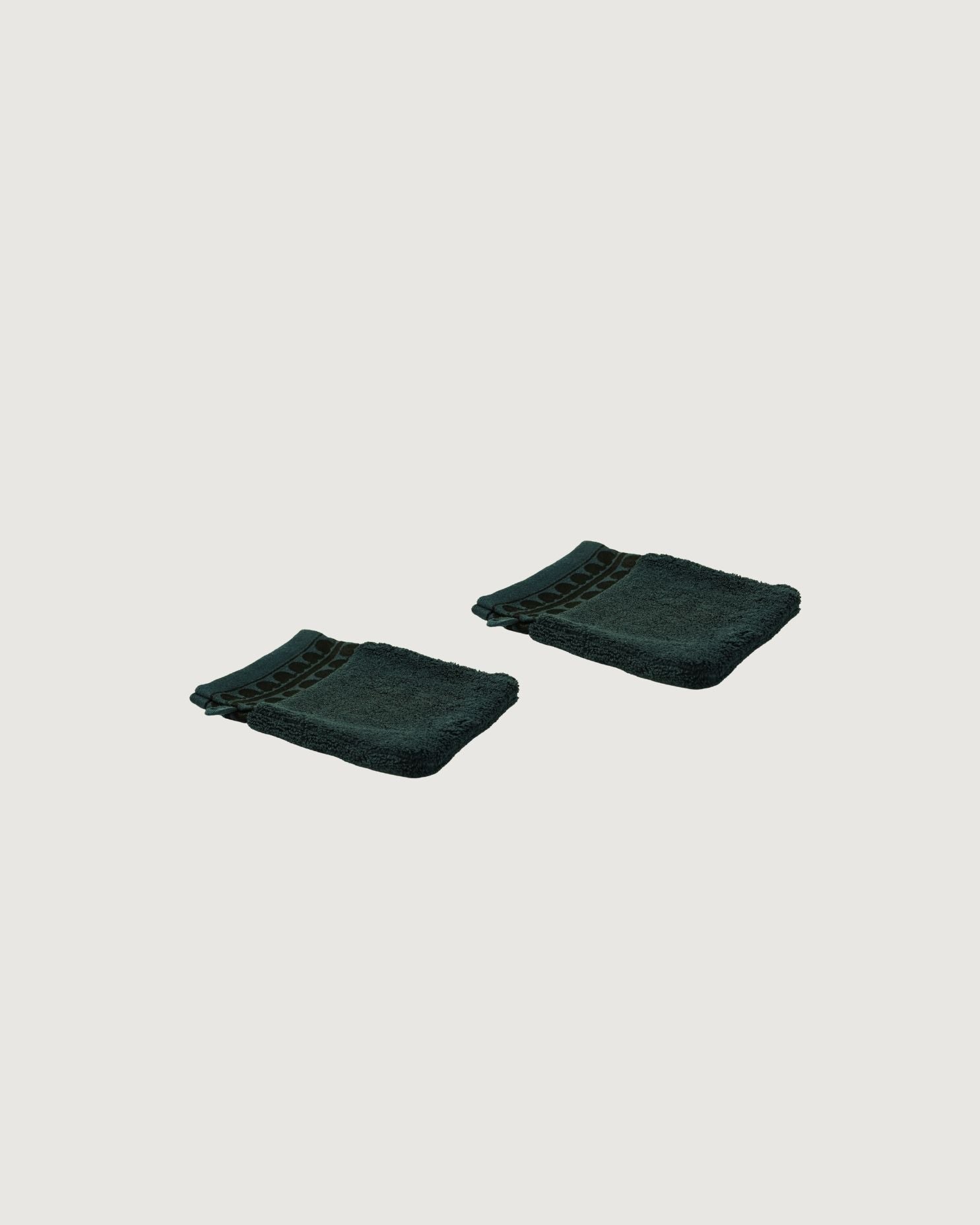 THE WASHCLOTH SET X2 | FOREST GREEN