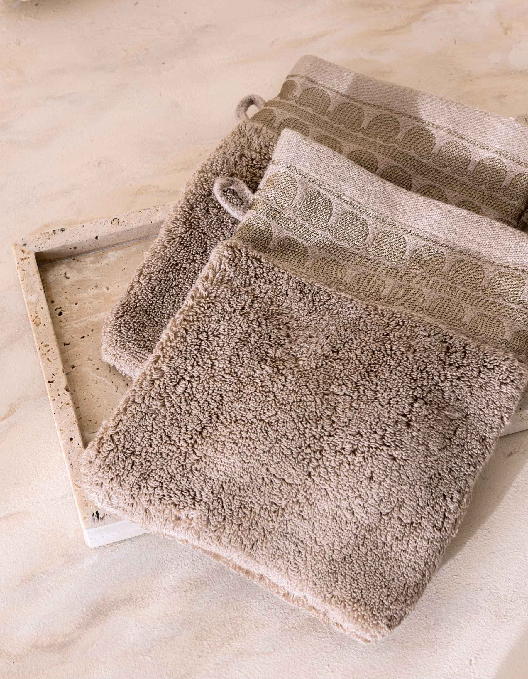 THE WASHCLOTH SET X2 | TAUPE BEIGE