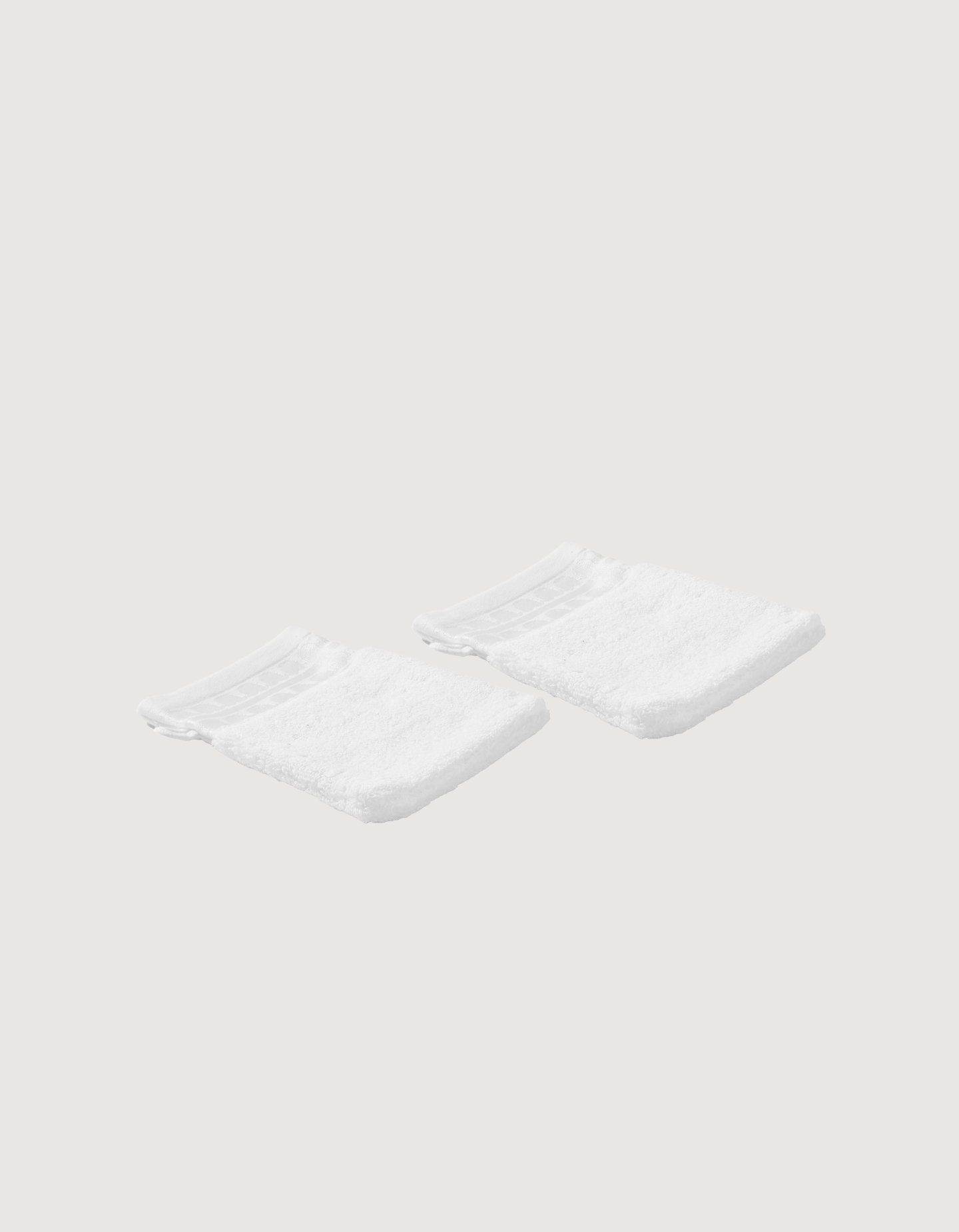 THE WASHCLOTH SET X2 | SNOW WHITE