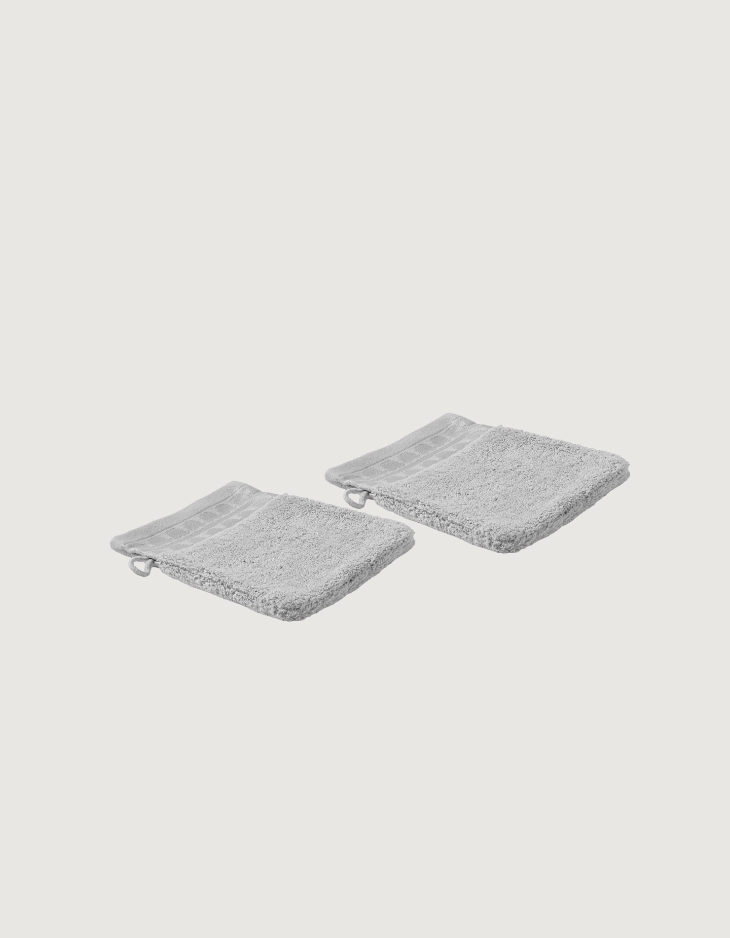 THE WASHCLOTH SET X2 | LIGHT GRAY