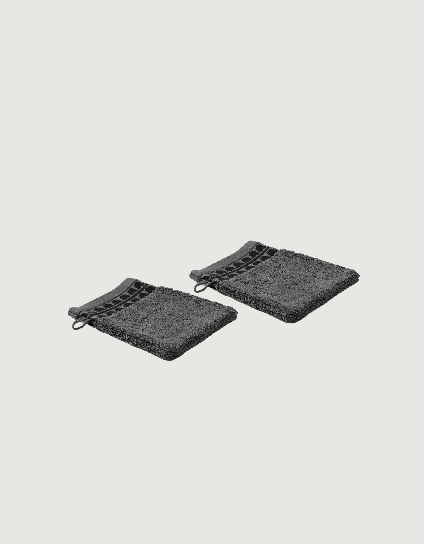 THE WASHCLOTH SET X2 | DARK GRAY