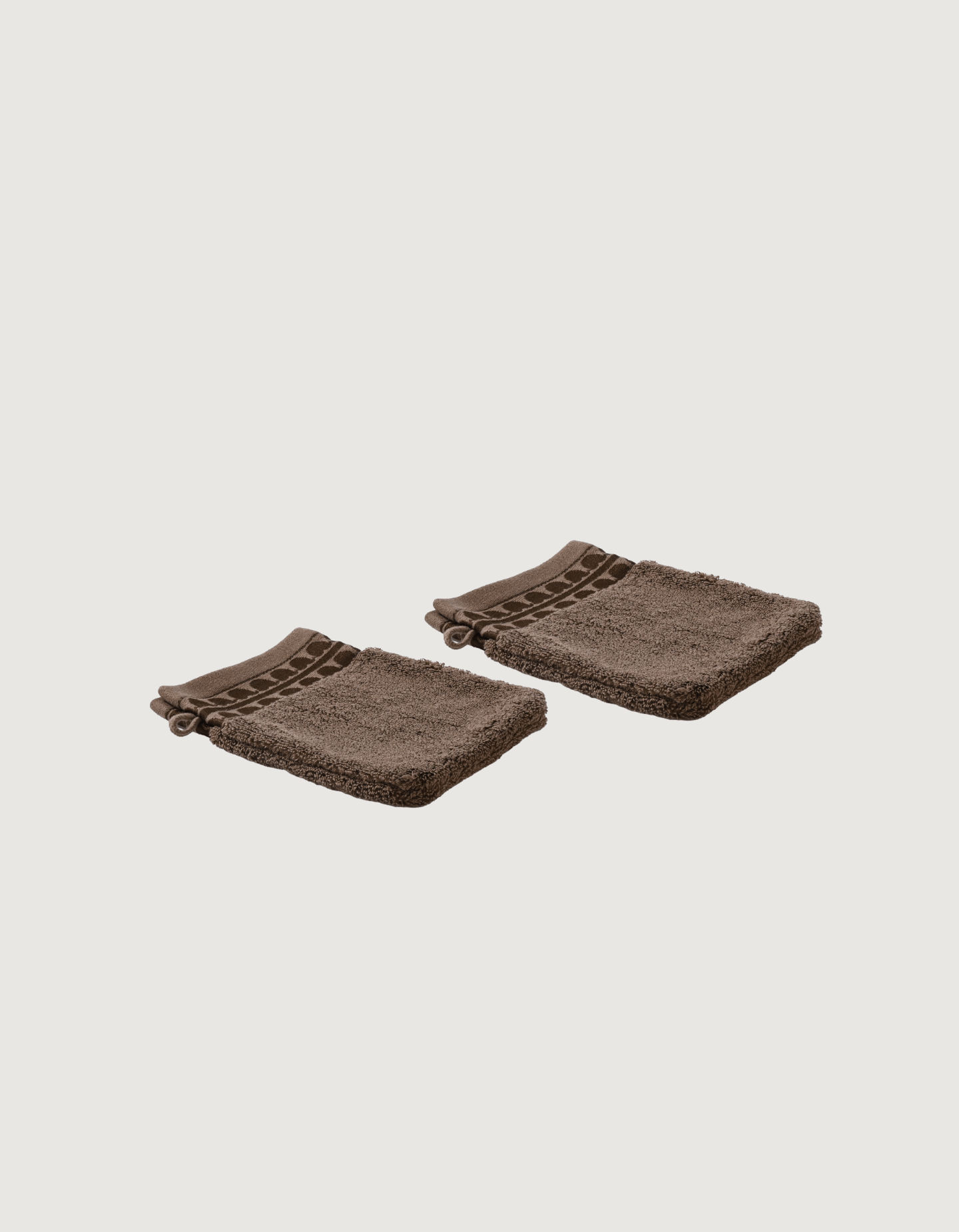 THE WASHCLOTH SET X2 | COFFEE BROWN