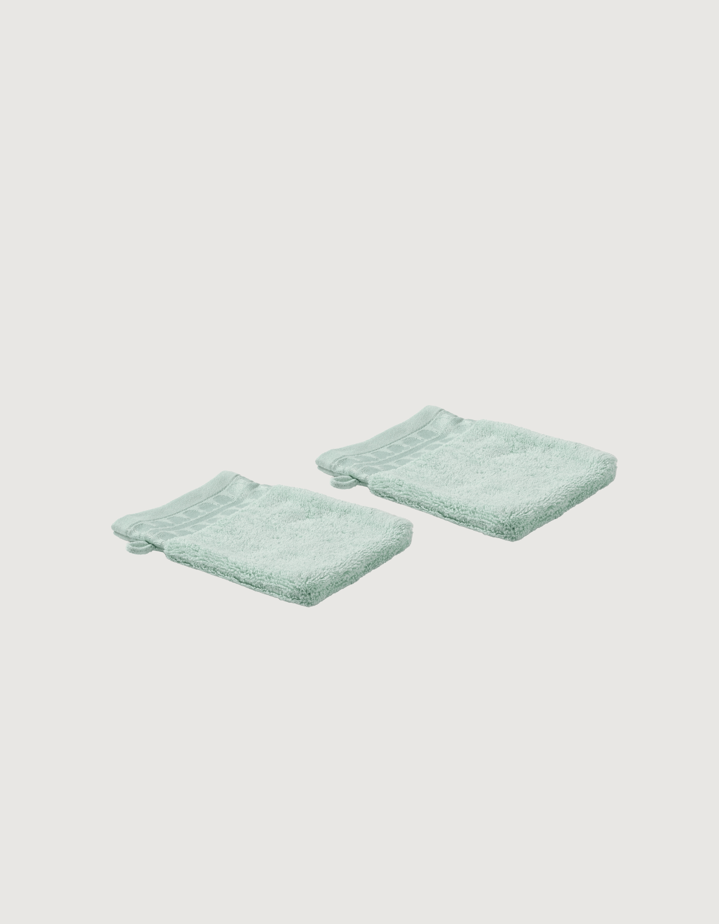 THE WASHCLOTH SET X2 | AQUA GREEN