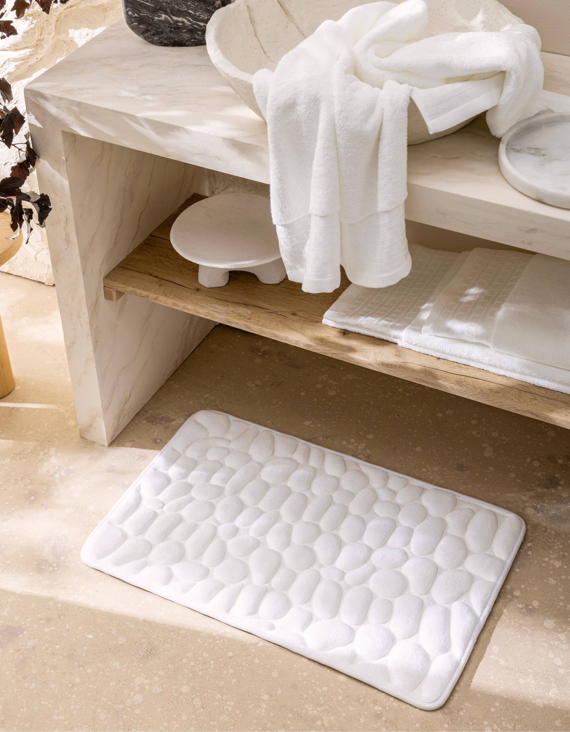 THE GALET BATH MAT | SNOW WHITE