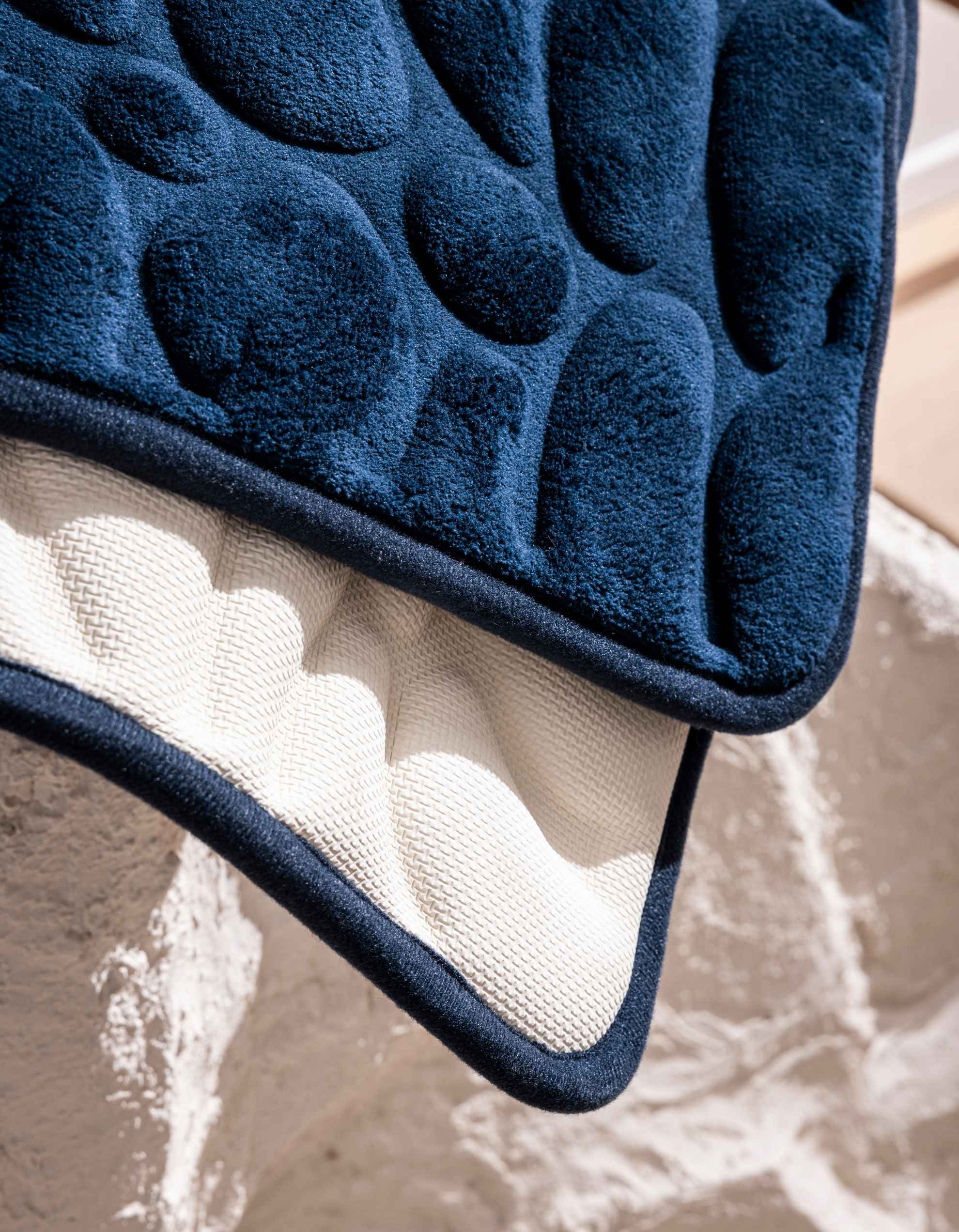 THE GALET BATH MAT | NAVY BLUE