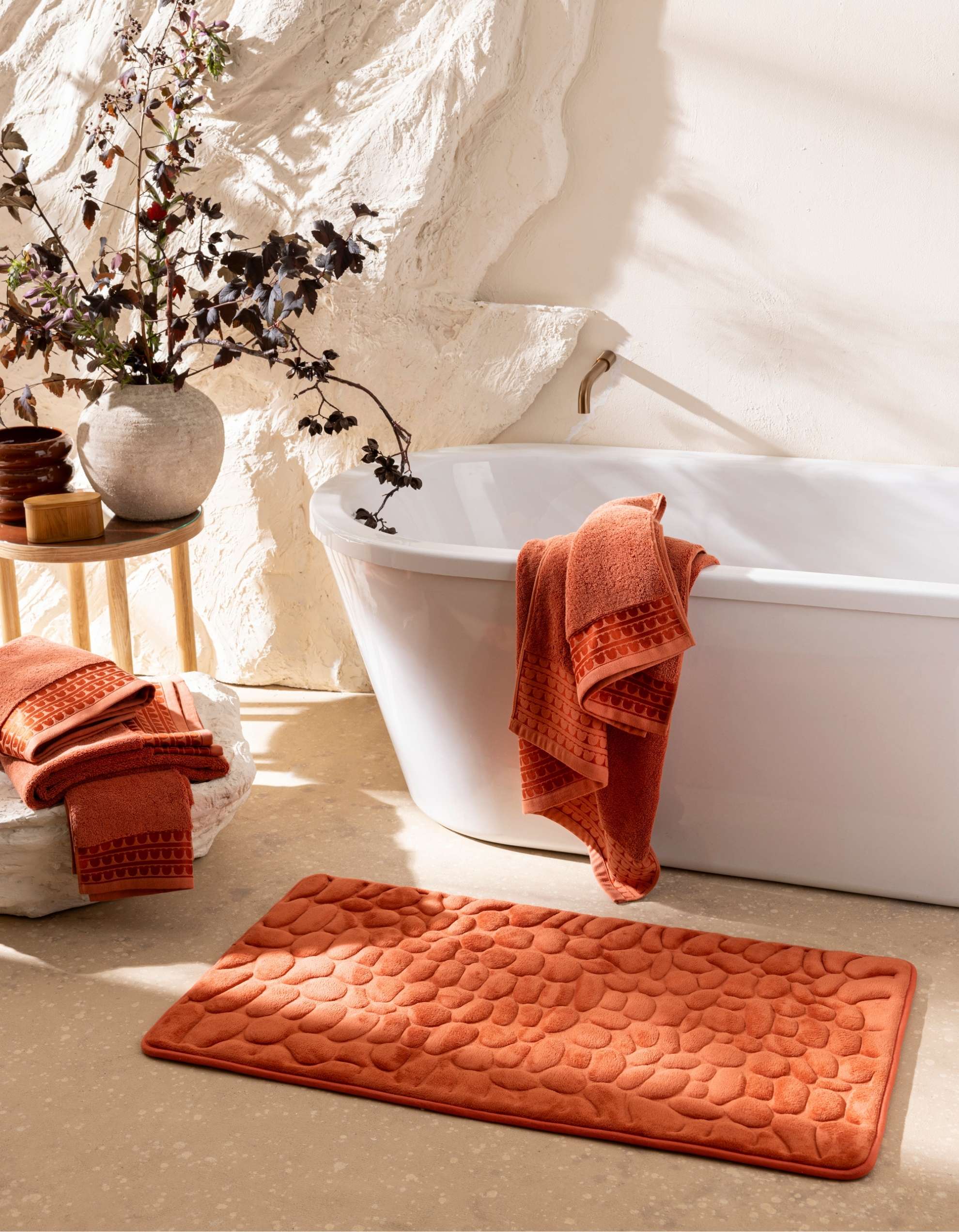 THE GALET BATH MAT | TERRACOTTA