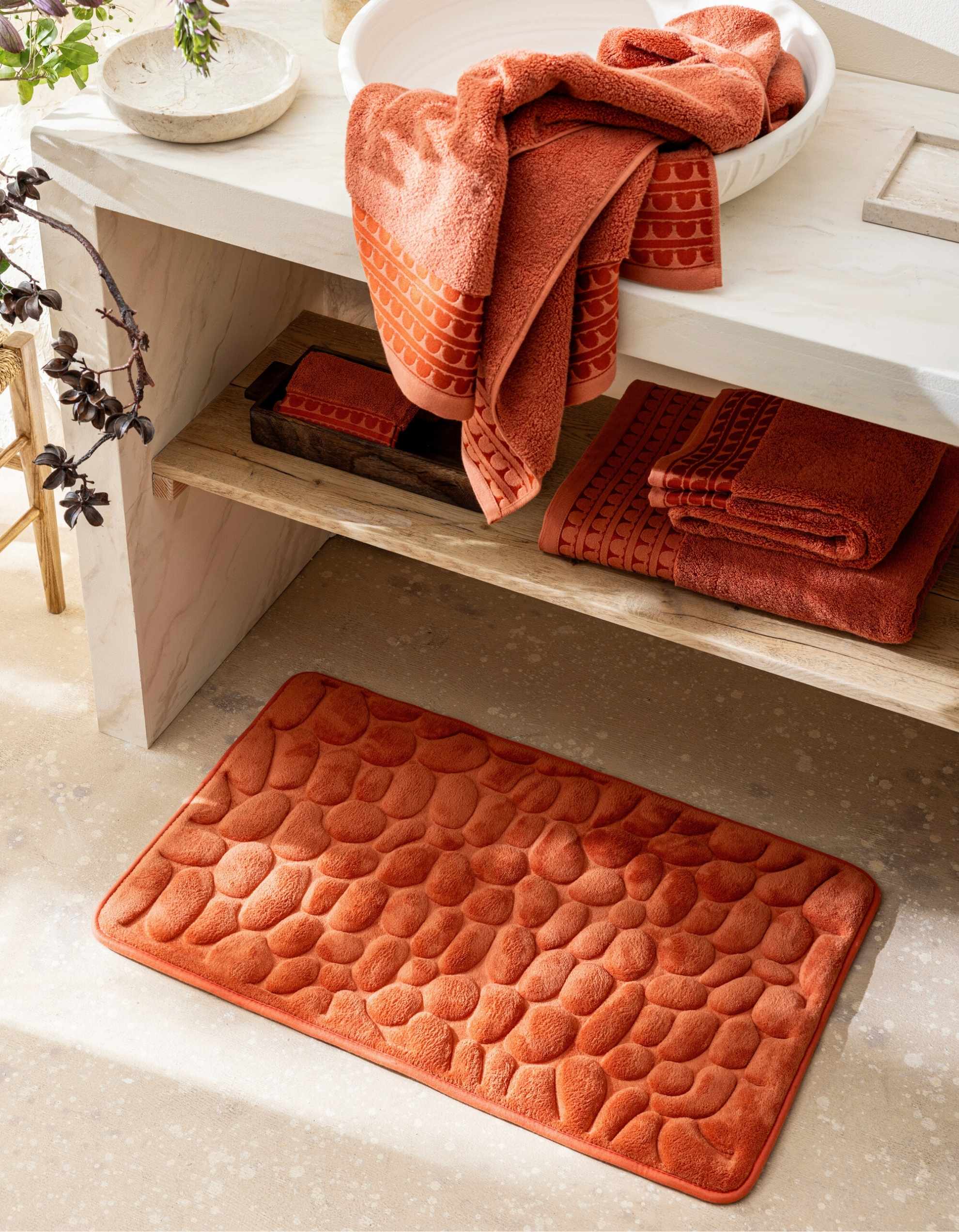 THE GALET BATH MAT | TERRACOTTA